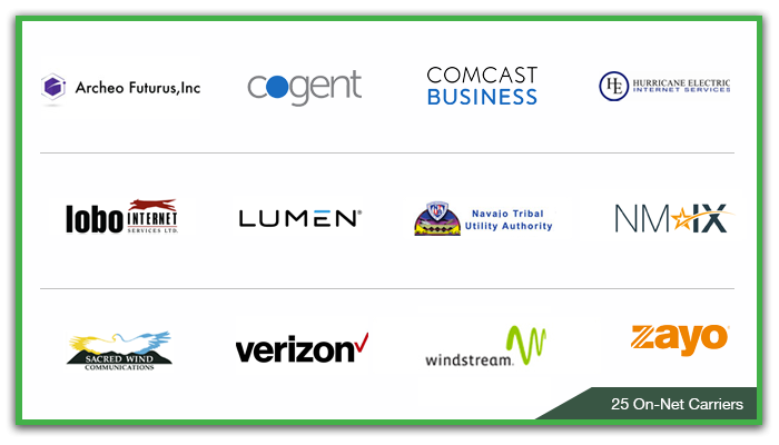 On-net carriers at H5's Albuquerque data center