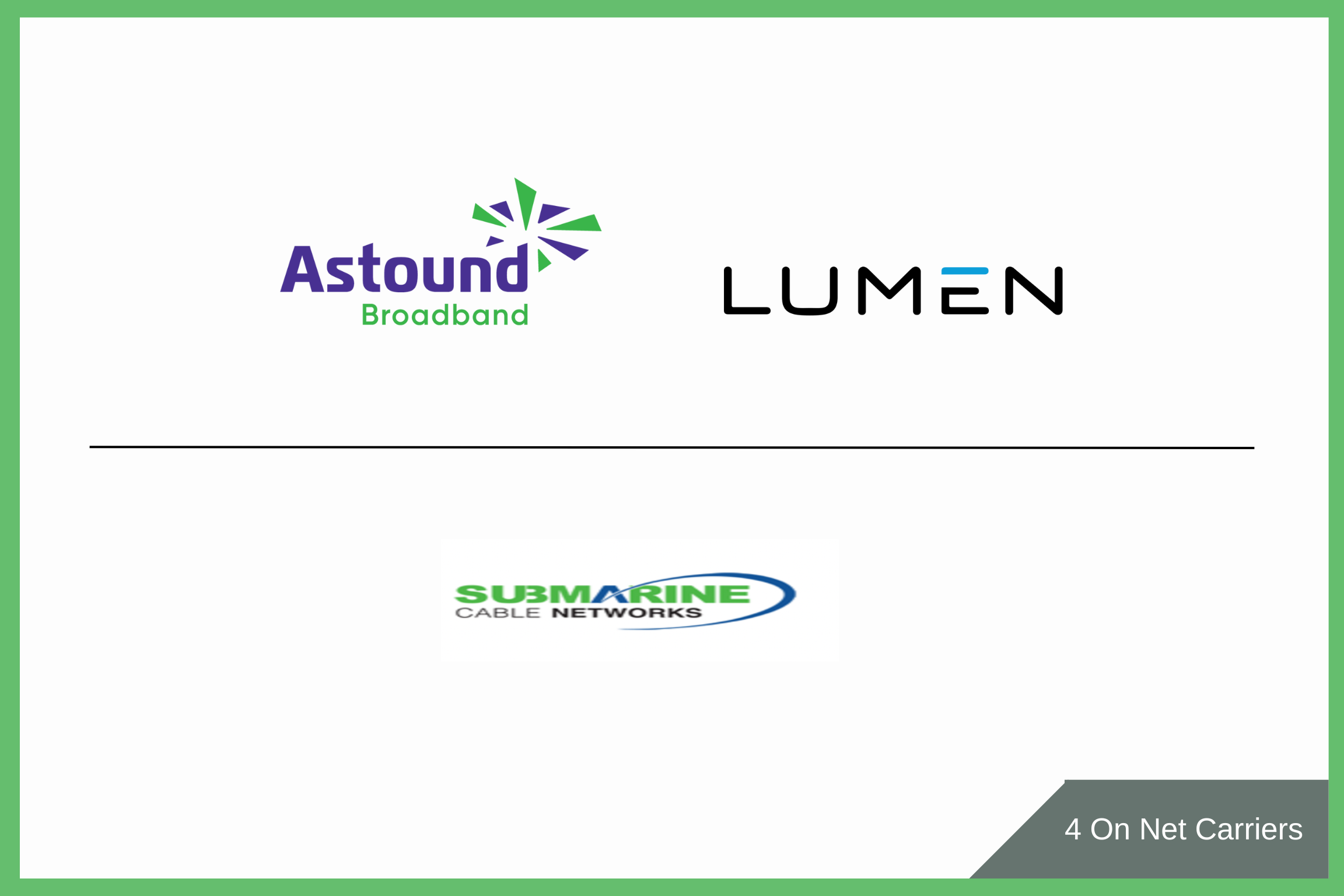 On-net carriers at H5's SLO Data Center