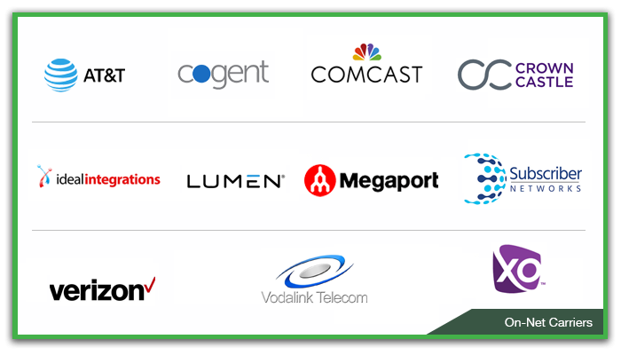 On-net carriers at H5's Nashville data center