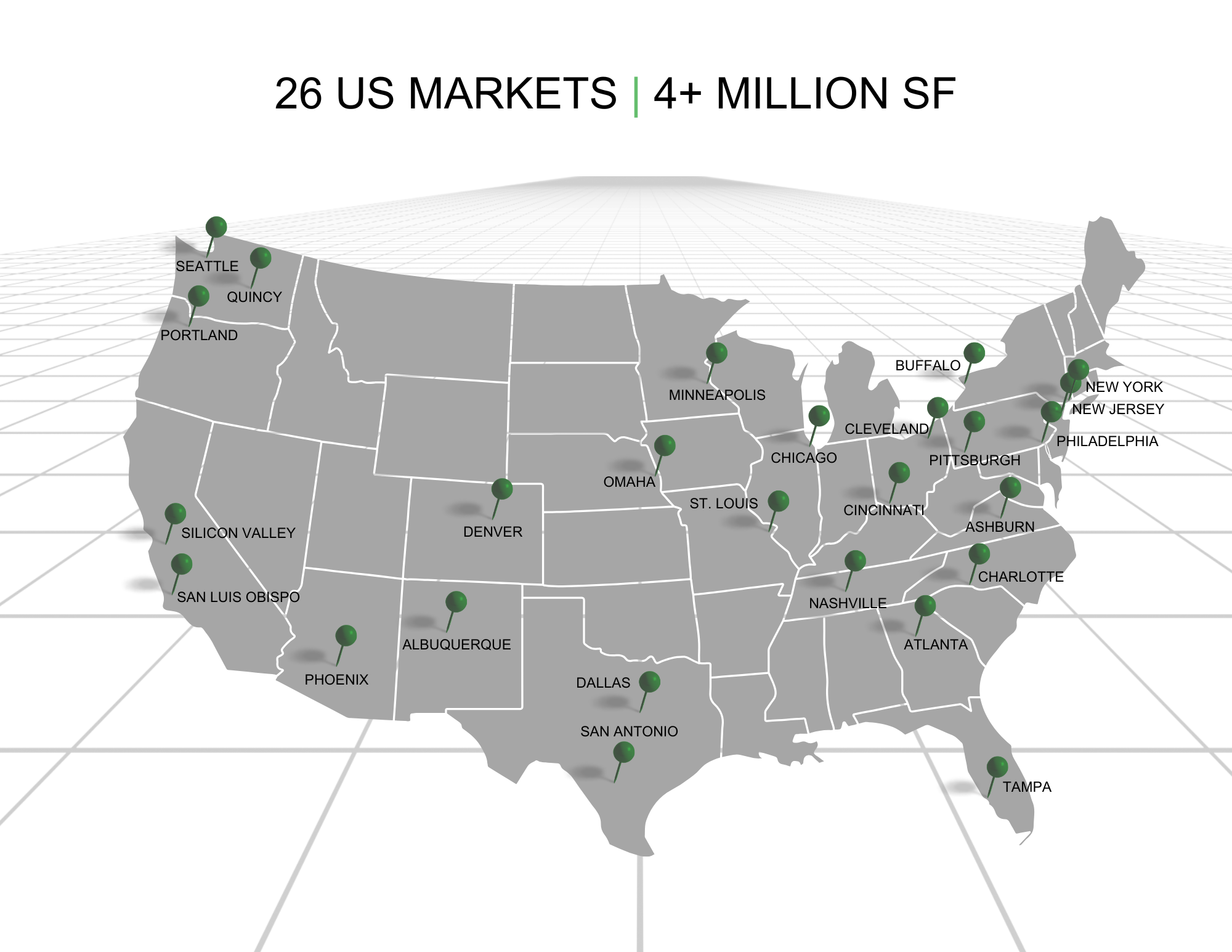 H5 Data Centers - Map of Locations